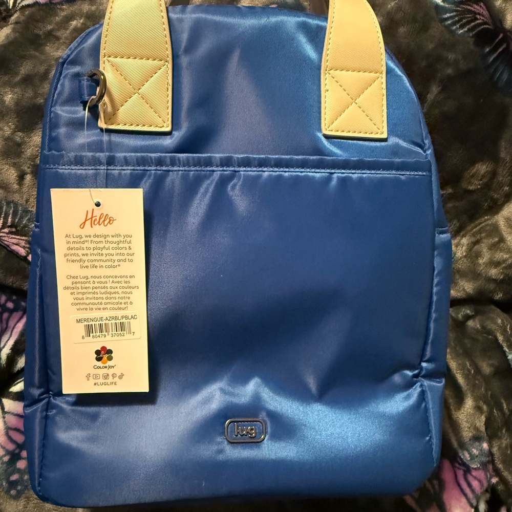 NWT Lug Merengue Blue Insulated Lunch Bag